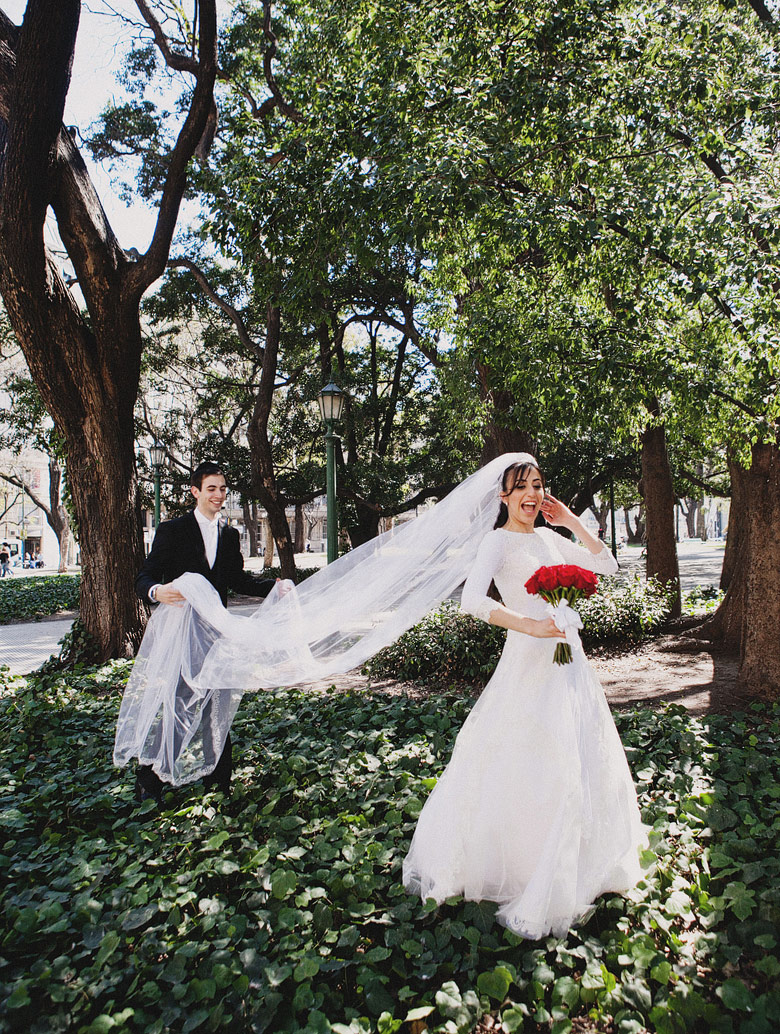 Sesion de novios en Plaza San Martin