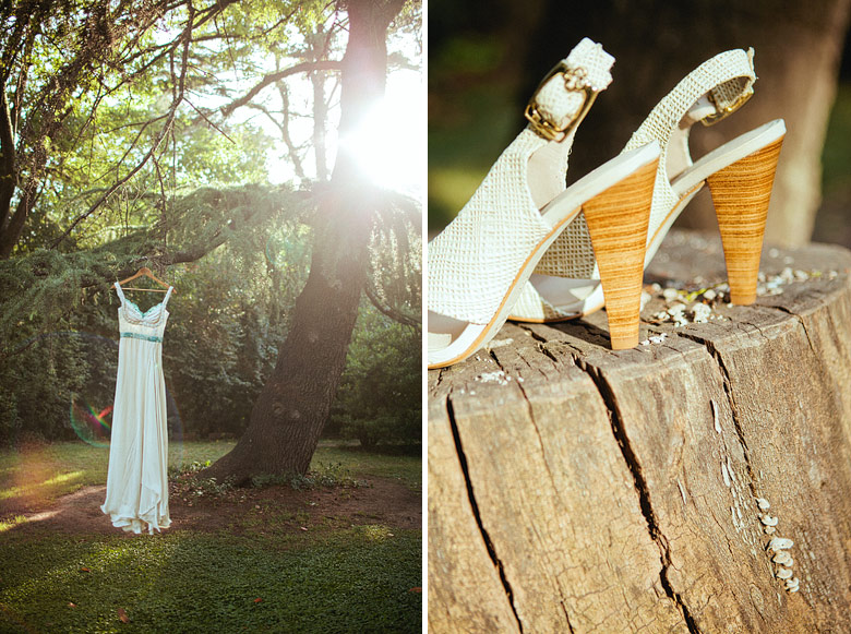 Fotos de vestido y zapatos de novia