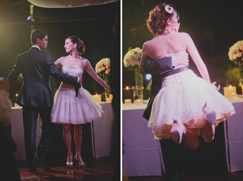 Baile de los novios en la boda