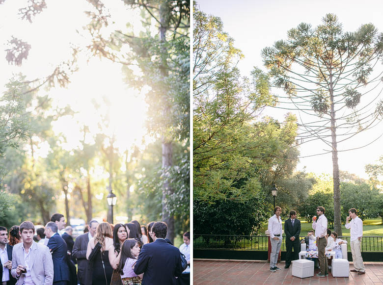 Recepcion cocktail en Haras Santa Lucia
