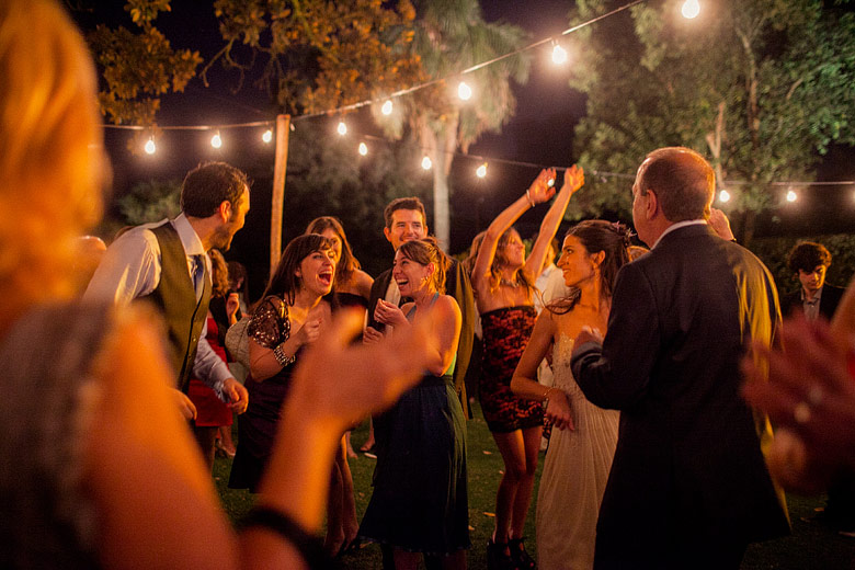 Casamiento en exteriores de Estancia Carabassa de noche