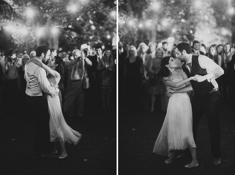 Bailando el vals afuera de la Estancia Carabassa