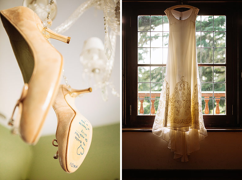 Vestido de la novia diseñado por Hernán Fragnier