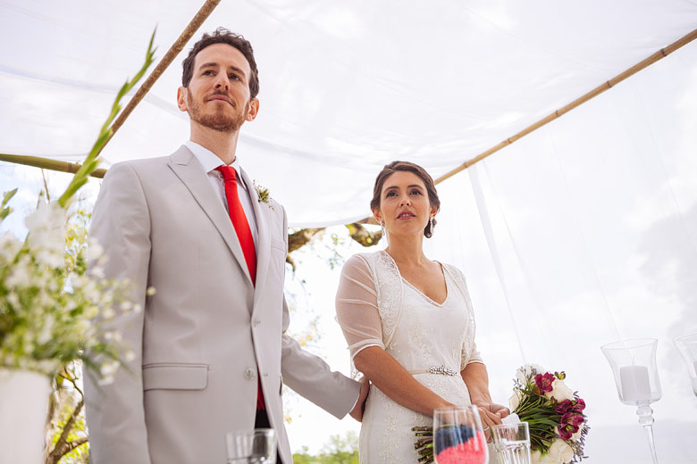 Casamiento al atardecer en Estancia Carabassa