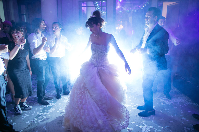 Foto creativa de casamiento