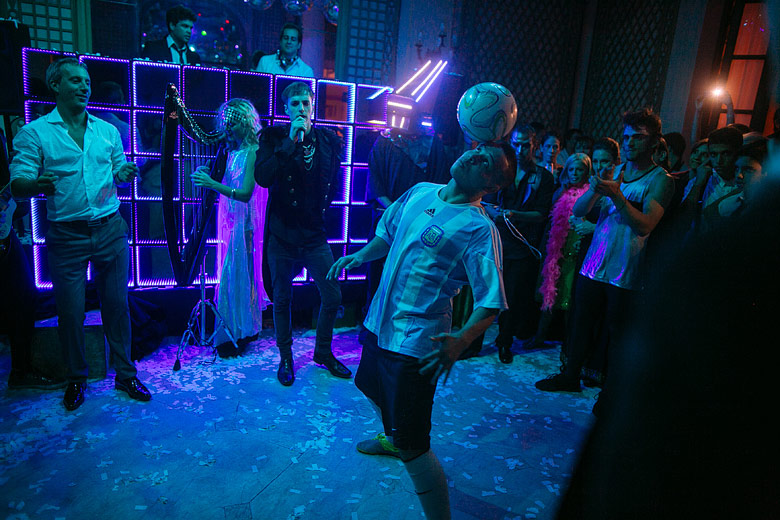 Foto divertida de casamiento