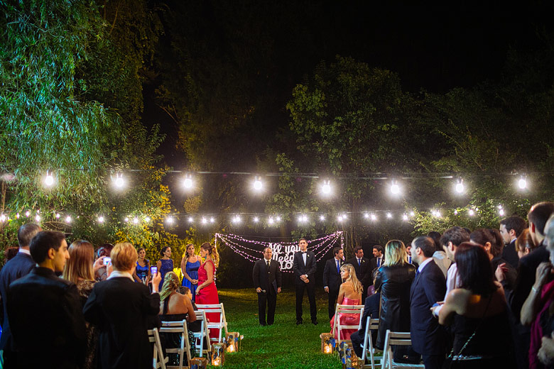 ambientacion casamiento al aire libre. hermanas martin y martin