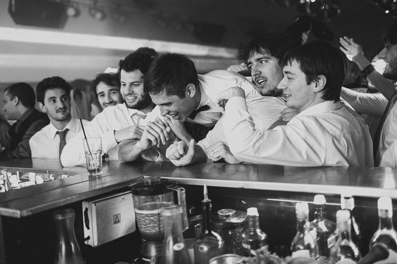 foto documental de casamiento blanco y negro