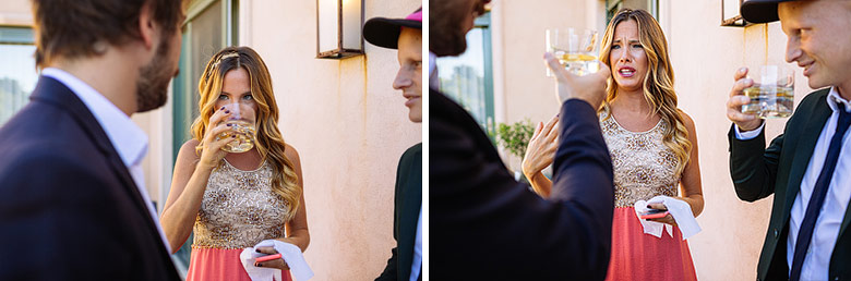 Foto divertida de casamiento