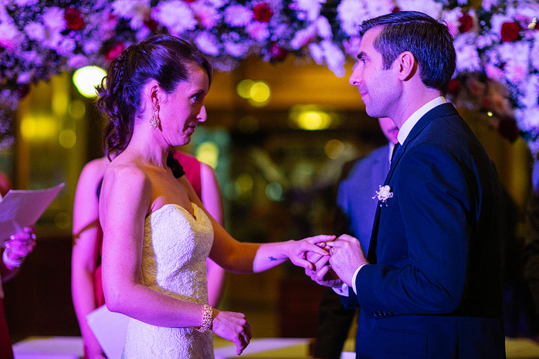 ceremonia de casamiento en el palacio barolo