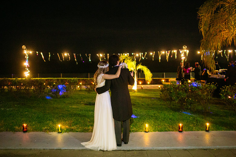 casamiento de noche bahia punta chica