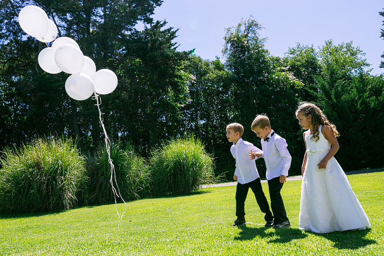 suelta de globos en casamiento