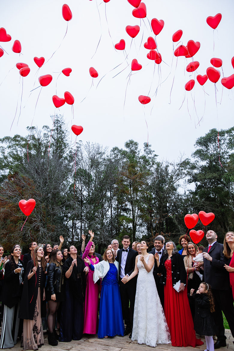 suelta de globos casamiento