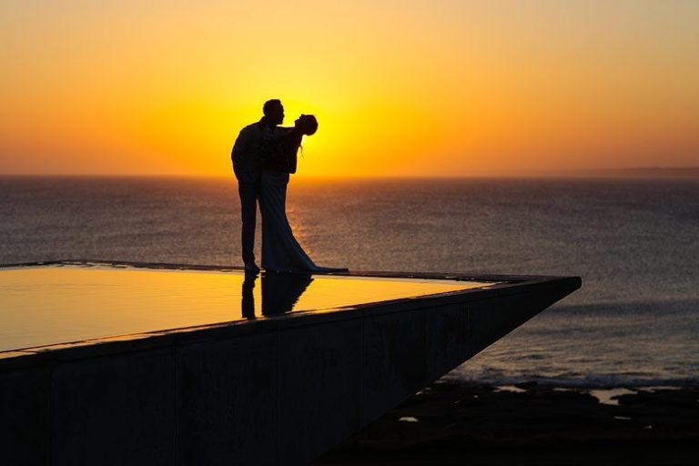 puesta de sol playa vik