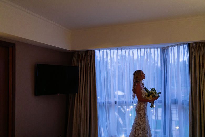 getting ready novia sheraton