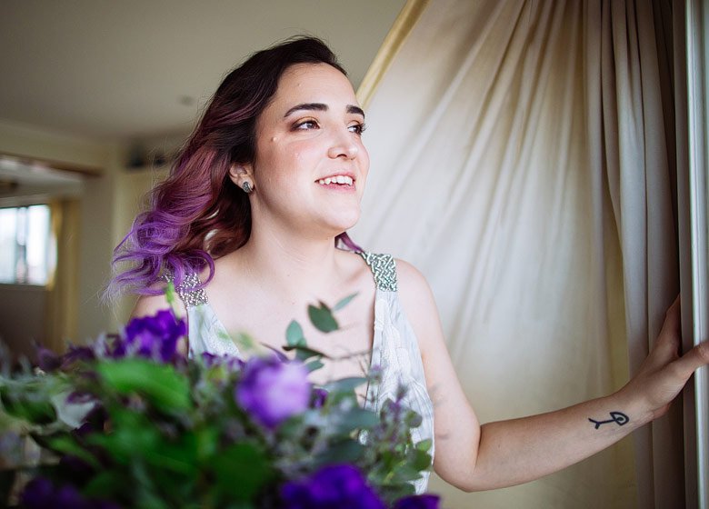 retratos de novia naturales