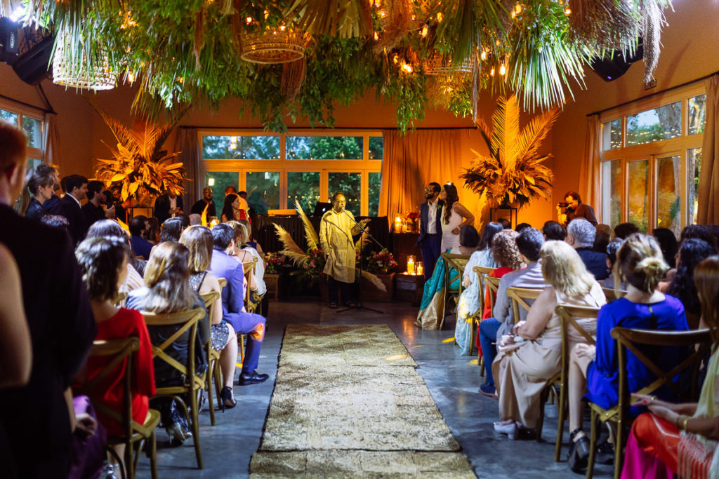 Ceremonia de casamiento en el salón de recepcion de La Herencia Eventos