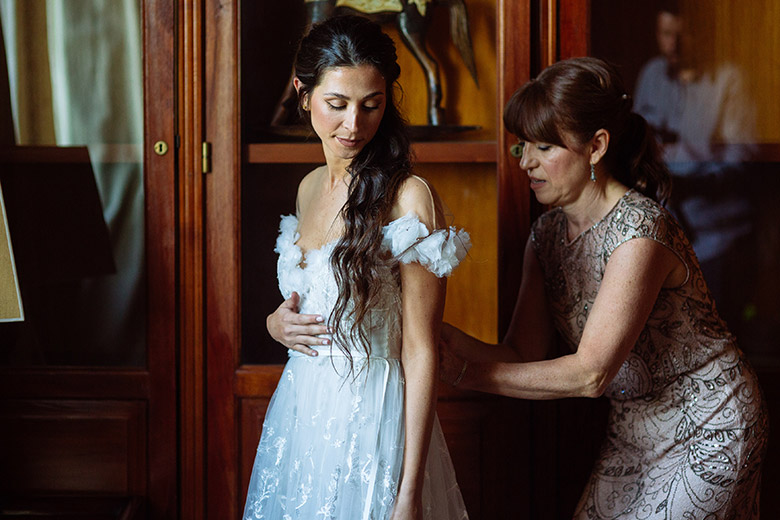 Preparación de la novia en habitaciones del castillo de la AAP